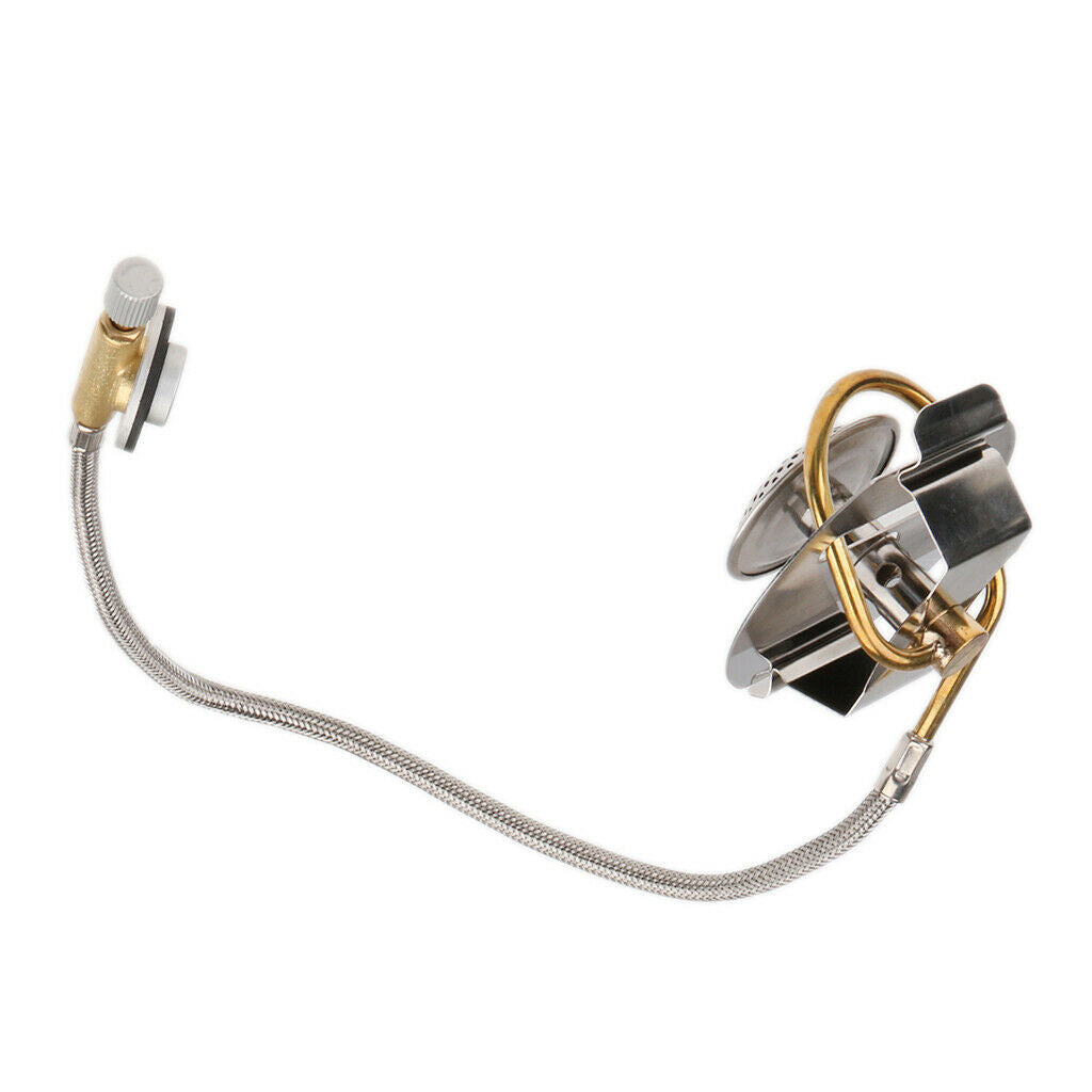 Stainless Steel Gas Stove Outdoor Camping Split Burner W / Preheating Device