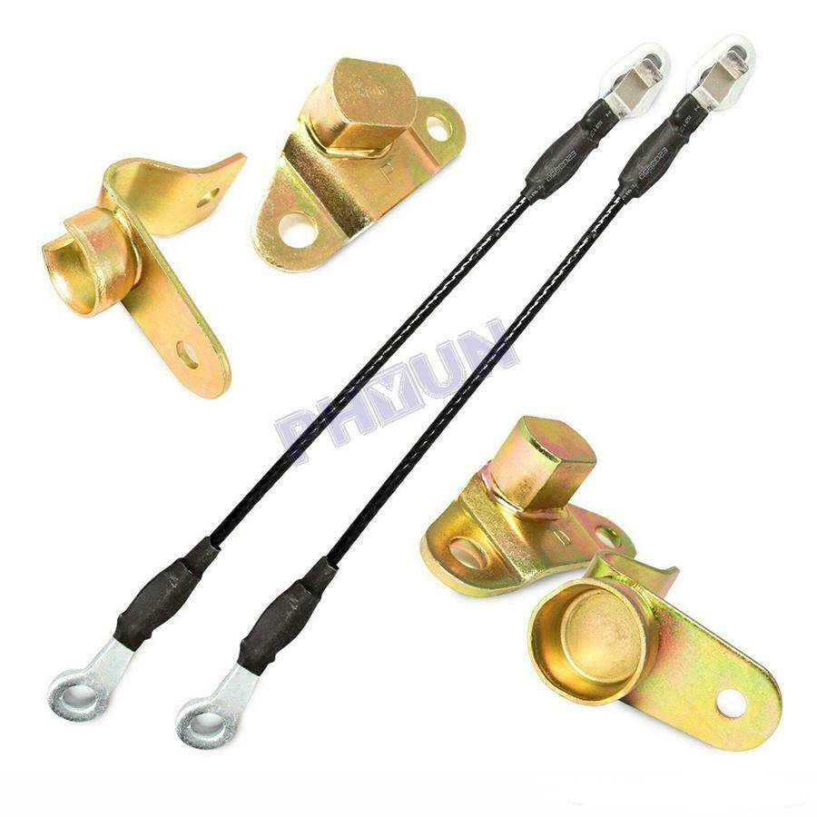For Chevrolet Silverado GMC Sierra Left & Right Tailgate Hinges Cables Kit 6PCS
