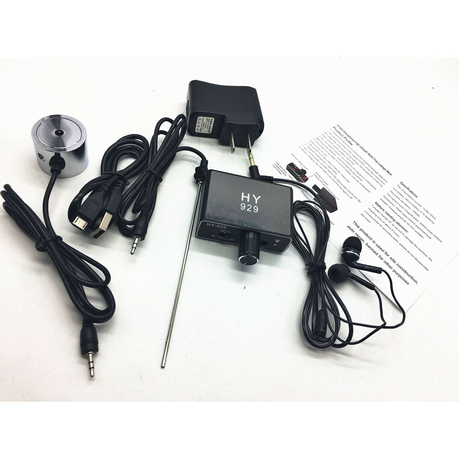 High sensitivity through wall Microphone Amplifier for Water Oil Leakage-US