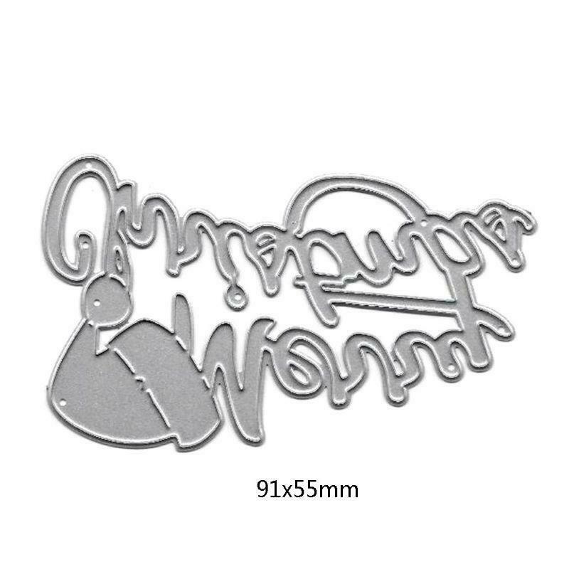 Merry Christmas Hat Metal Cutting Dies Stencil DIY Scrapbooking Album Stamp Card
