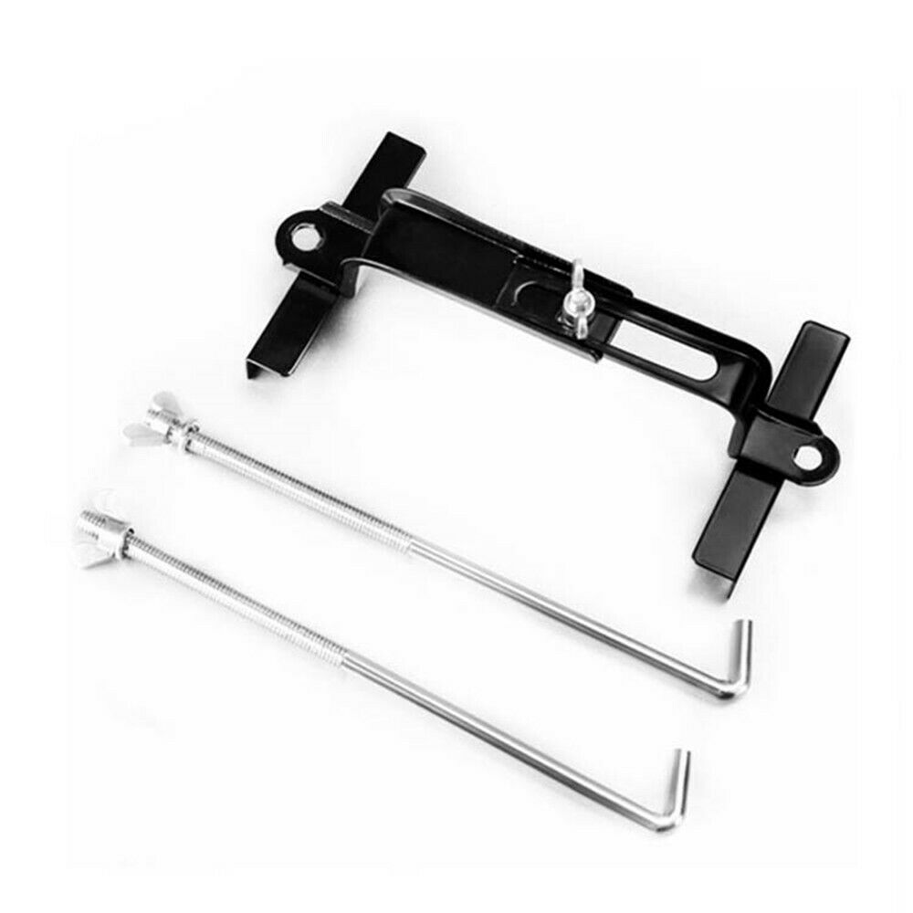 Adjustable Car Crossbar Battery Hold Down Bracket Holder Storage Rack Steel