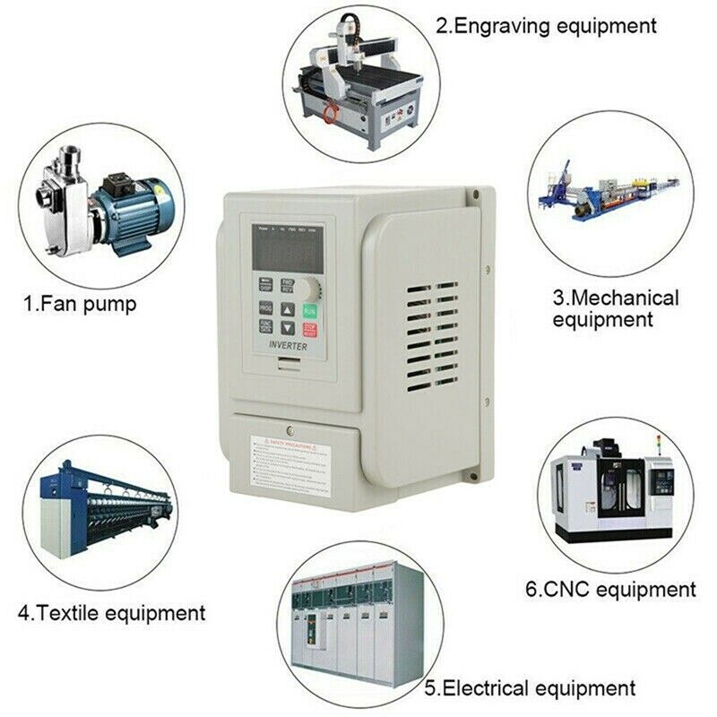 2.2KW 3HP 220V Variable Frequency Drive Inverter CNC VFD VSD Single To 3 PhaseZ3