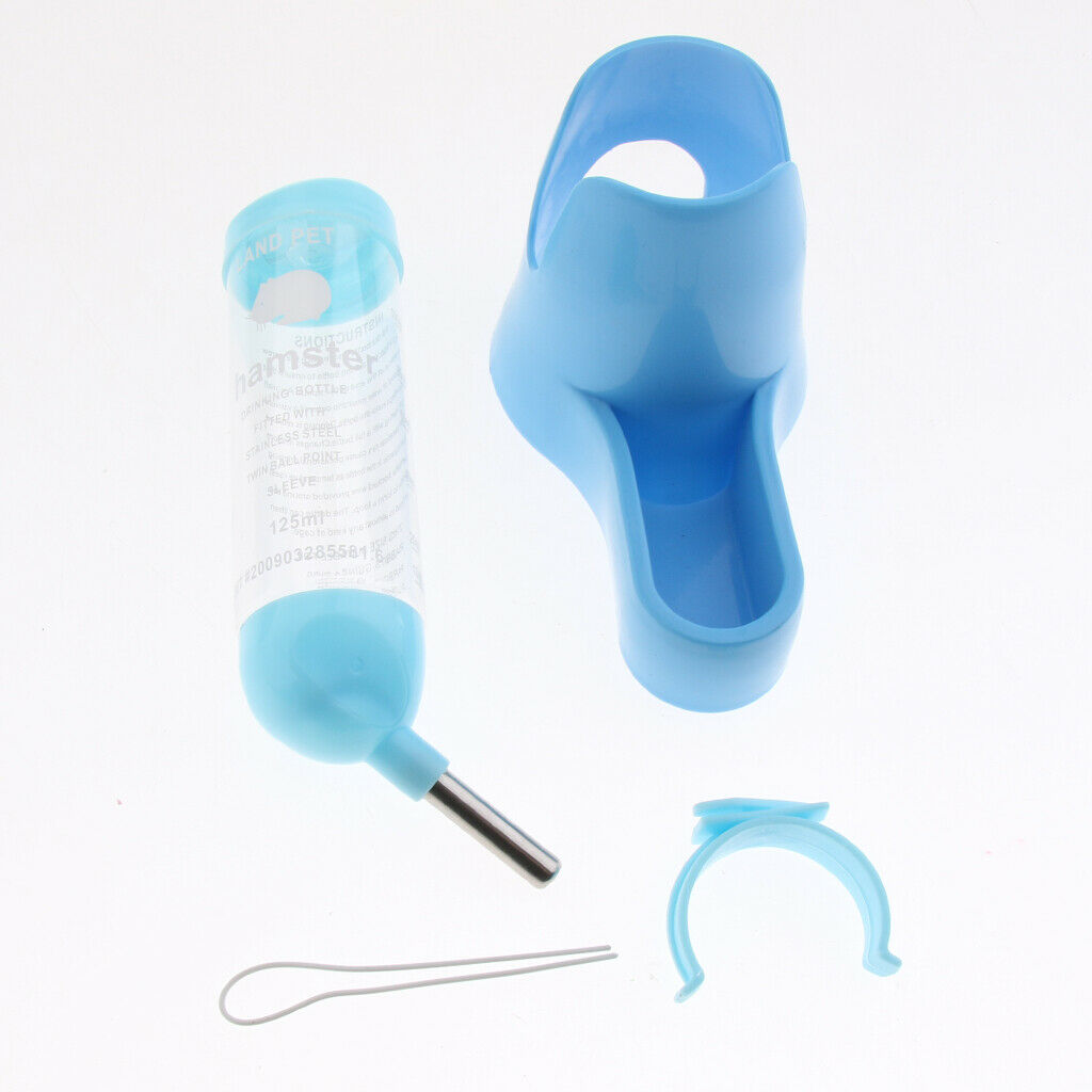 2pcs 3 IN 1 Automatic Pet Feeder Hamster Bowls Water Bottles Dispenser Bowl