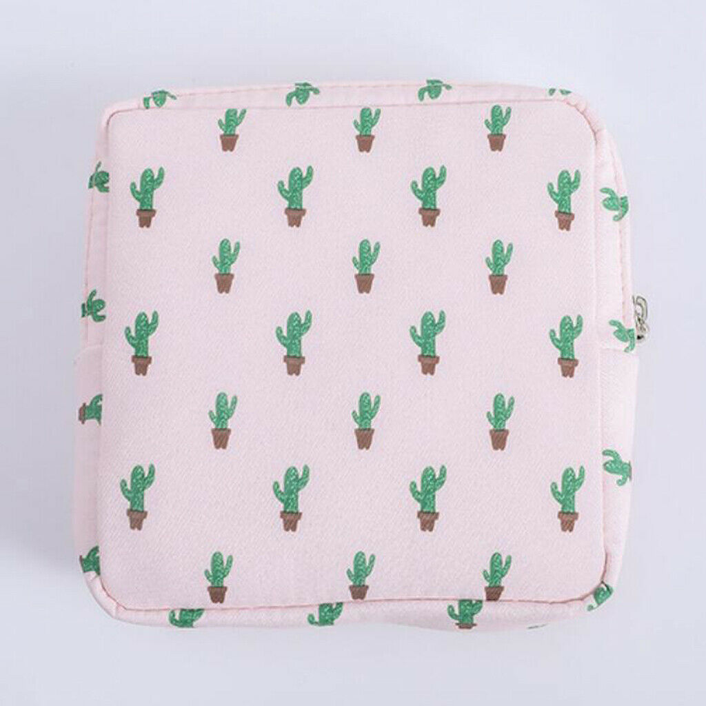 2x Lovely Sanitary Bag Pad Pouch Towel Tampons Coin Holder for Women Girls