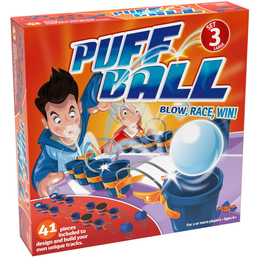 T73007 TOMY Puff Ball Action Game Set 3 Large inc 41 Pieces for Children Age 6+