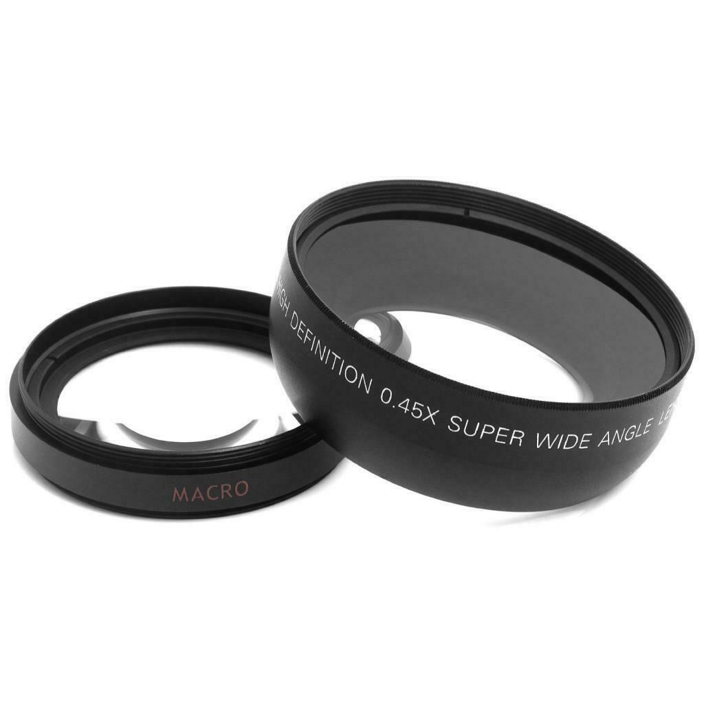 55mm Macro Wide Angle Lens 0.45X HD For  DSLR A230   A300 A330