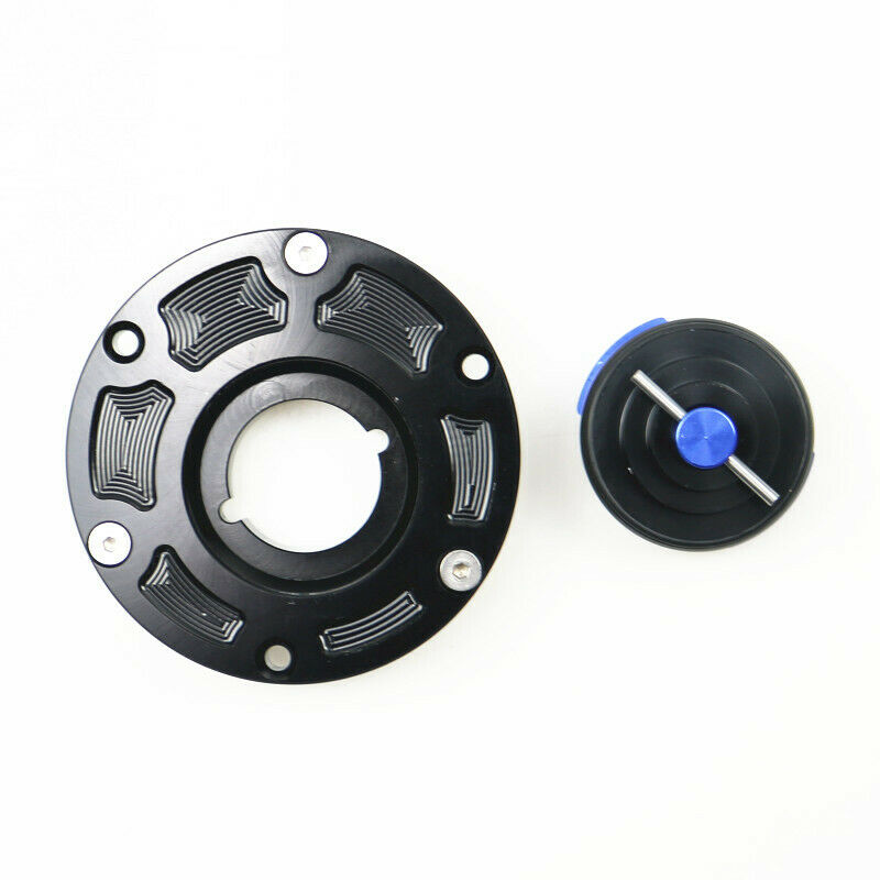 Blue CNC Fuel Tank Cap Cover For Street Bike Kawasaki Z250 Z300 Ninja 250 300 EX