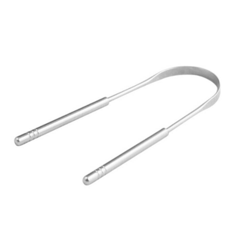 Stainless Steel Tongue Scraper  Cleaning Coated TongueToothbrush Oral Care Tools