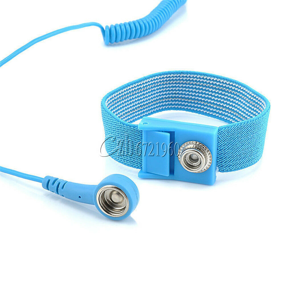 2PCS Anti Static ESD Wrist Strap Discharge Band Grounding Prevent Static Shock