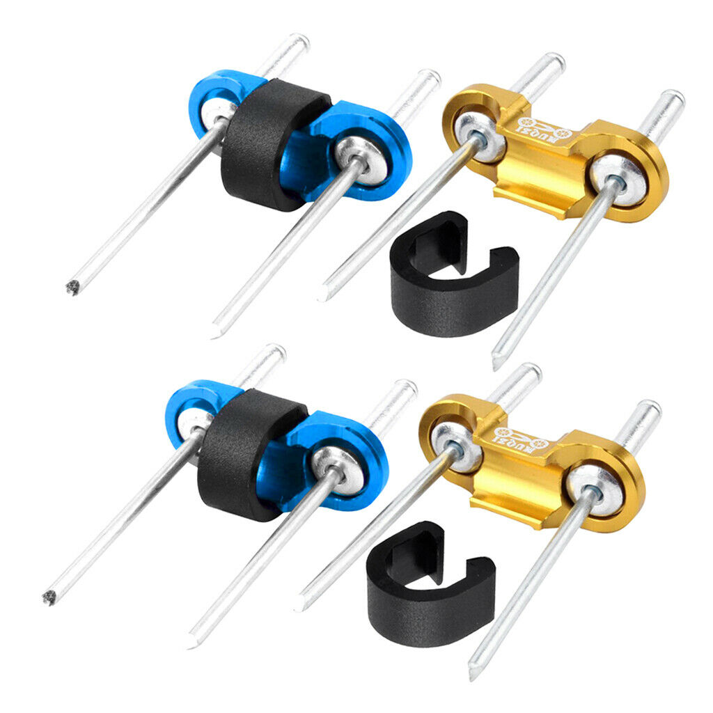 Set of 4 Bike Bicycle Brake Cable Housing Guide Hose C Clip Rivet Cycling