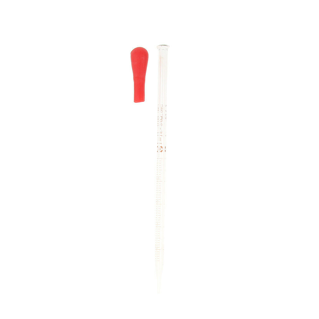 2 Pcs 1ml 3ml Glass Graduated Pipette Droppers Laboratory