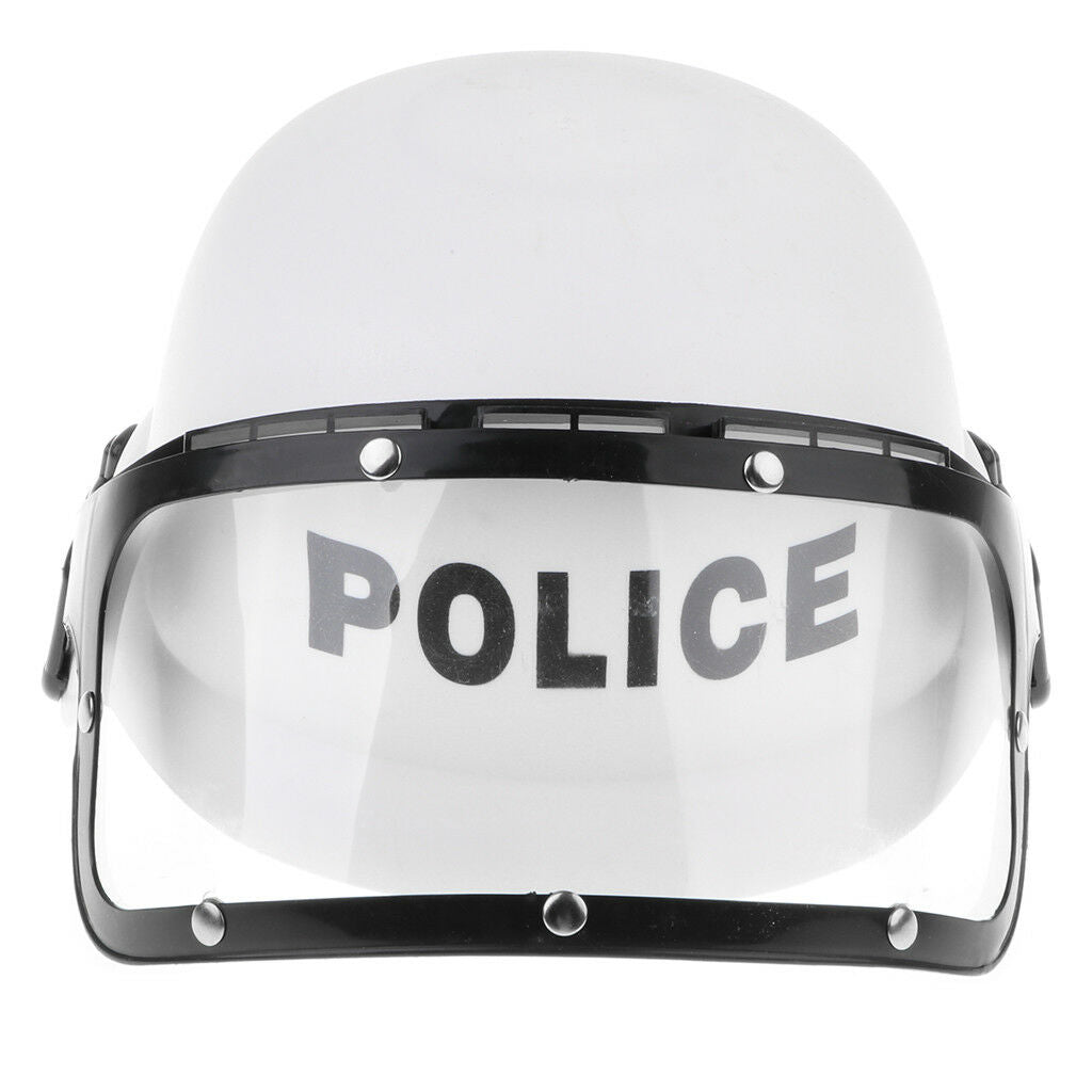 Police Motorcycle Cop Helmet w/ Visor Kid Fancy Dress Costume - Educational