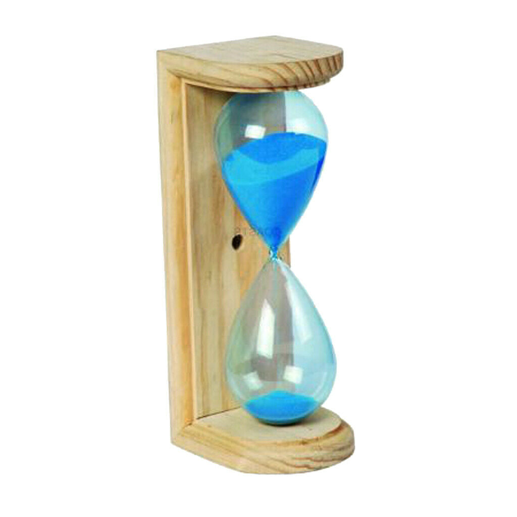 Simple Hourglass Sand Timer Clock Sandglass Office Desk Decoration Blue