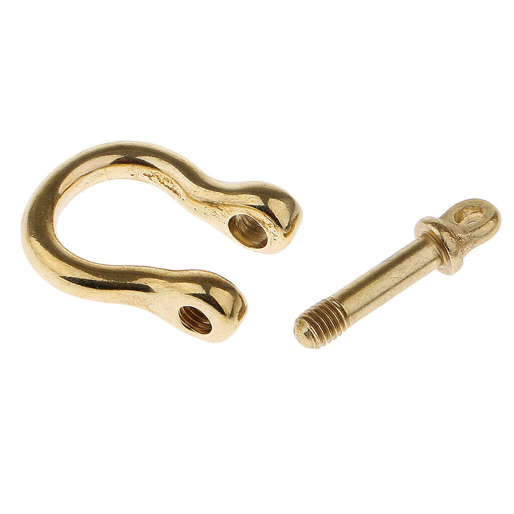 2 Pieces O Shape Shackle Camping Brass Sports Accessory