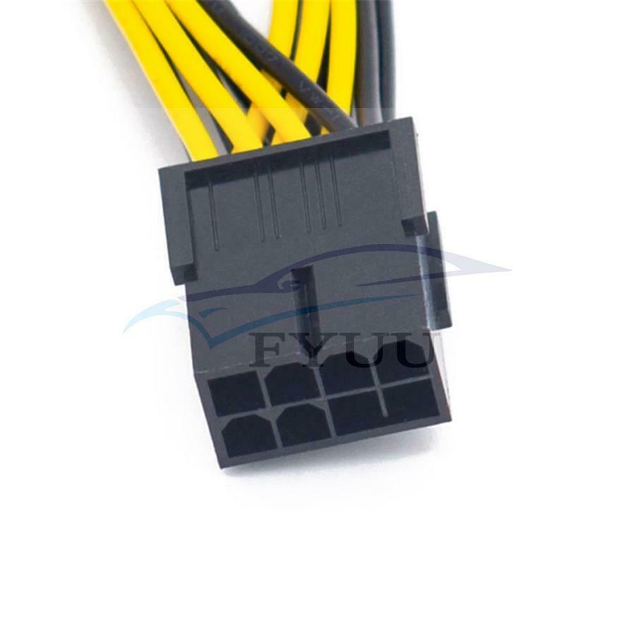 10Pcs PCI-Express PCIE 8 Pin to Dual 8 (6+2) Pin Adapter Power Supply Cable 30cm
