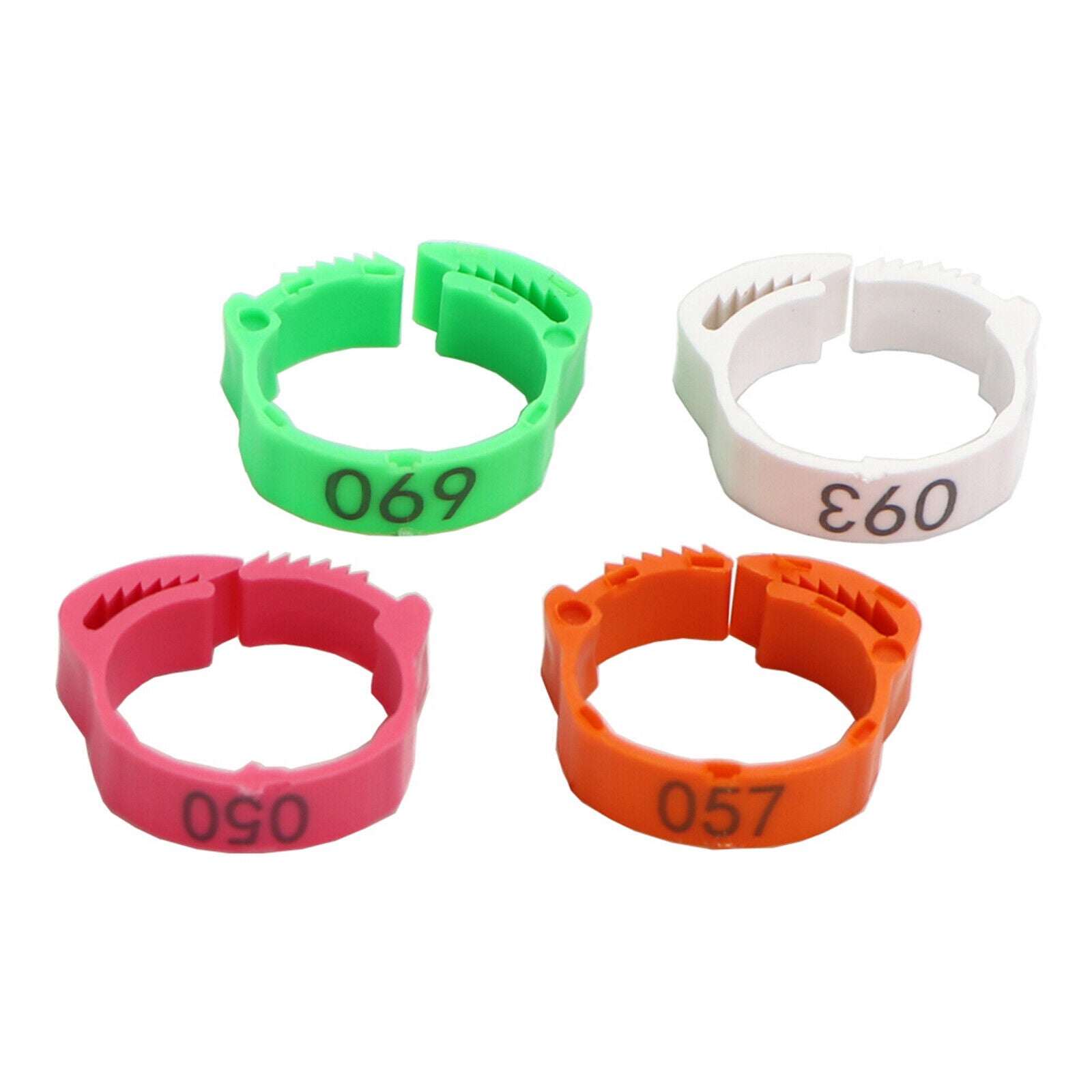 600x Chicken Leg Rings Duck Clip Adjustable Poultry Leg Bands for Farm