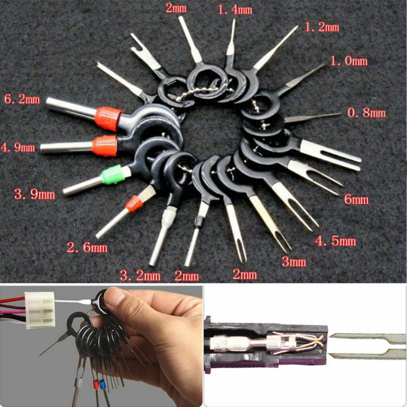 18X Wire Terminal Removal Tool Car Electrical Wiring Crimp Connector Pin Kit