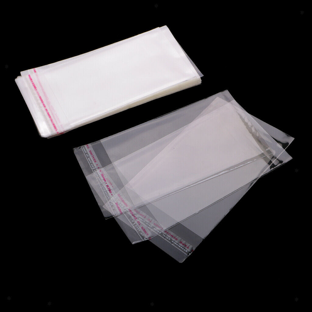 Blesiya 7x10cm Plastic Cello Bags for Bakery, Candle, Cookie,Jewelry, 100pcs