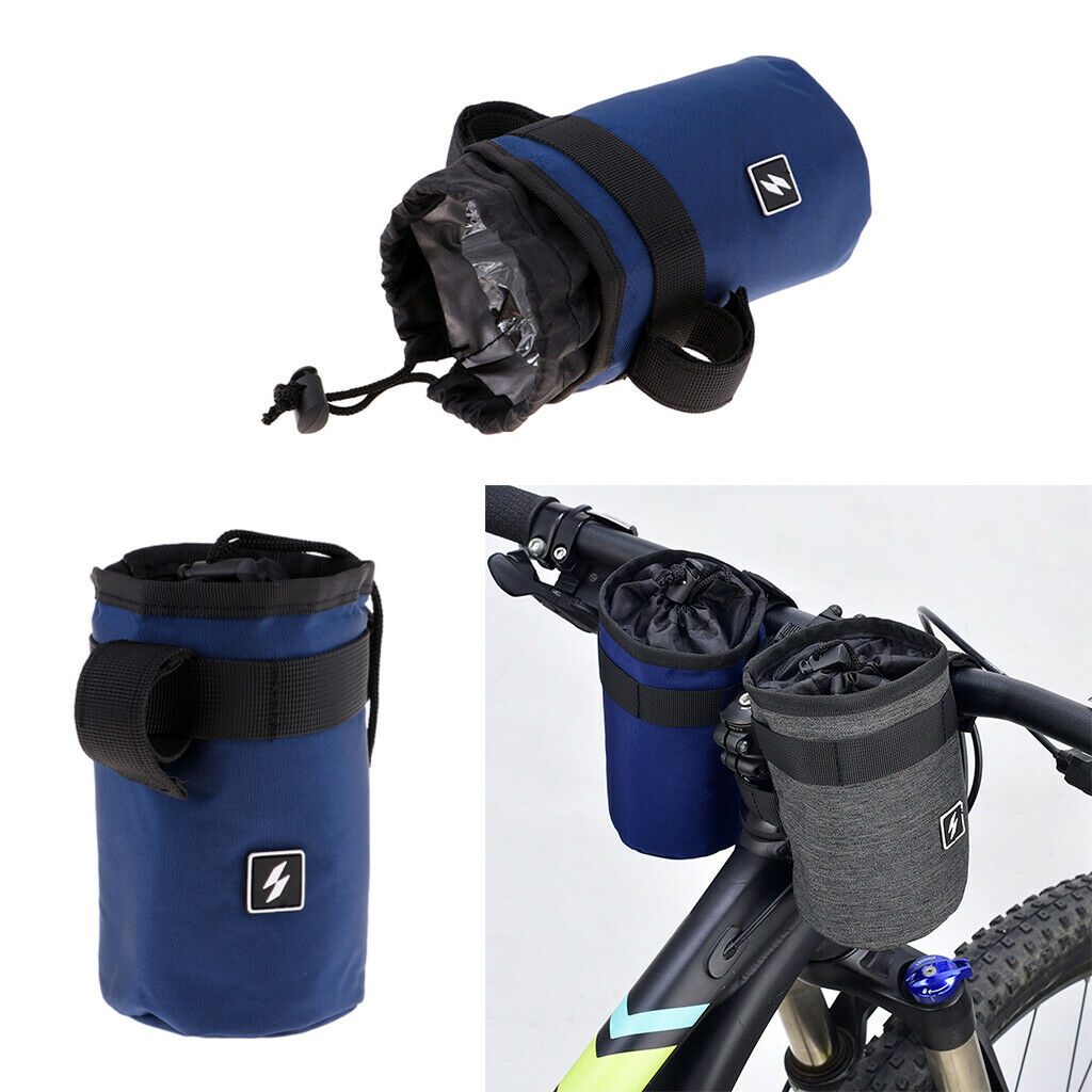 2Pcs Insulation Bike Bottle Bag Bike Handlebar Front Tube Water Bottle Bag