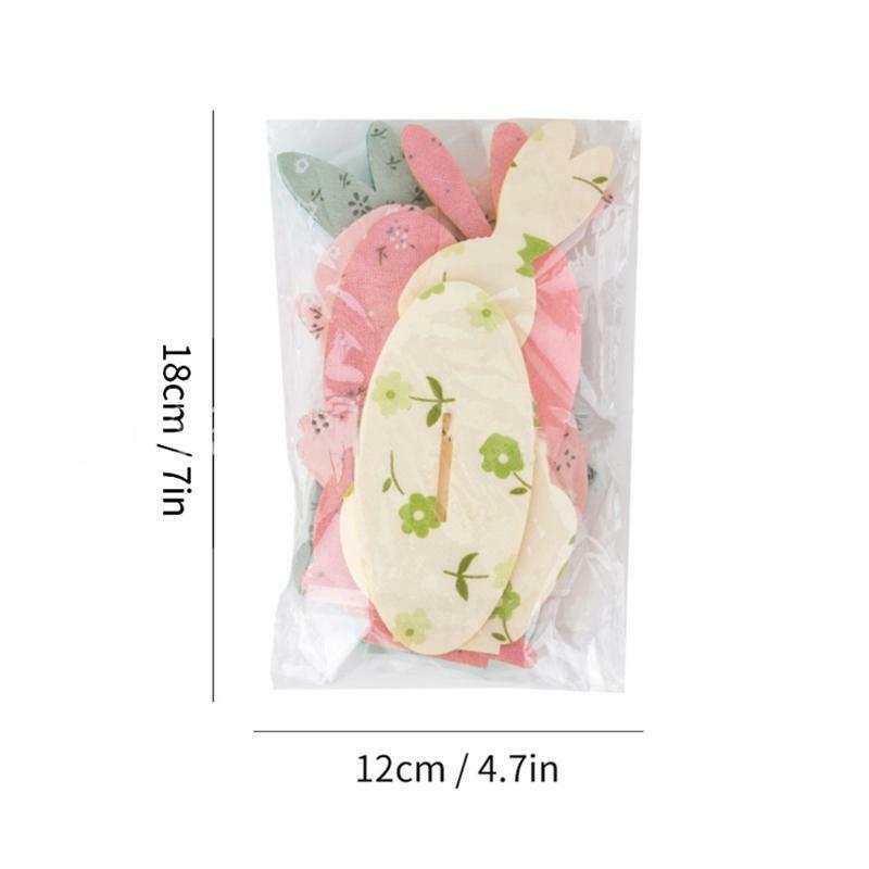 4Pcs Happy Easter Bunny Table Centerpiece Felt DIY Spring Party Home Decorations