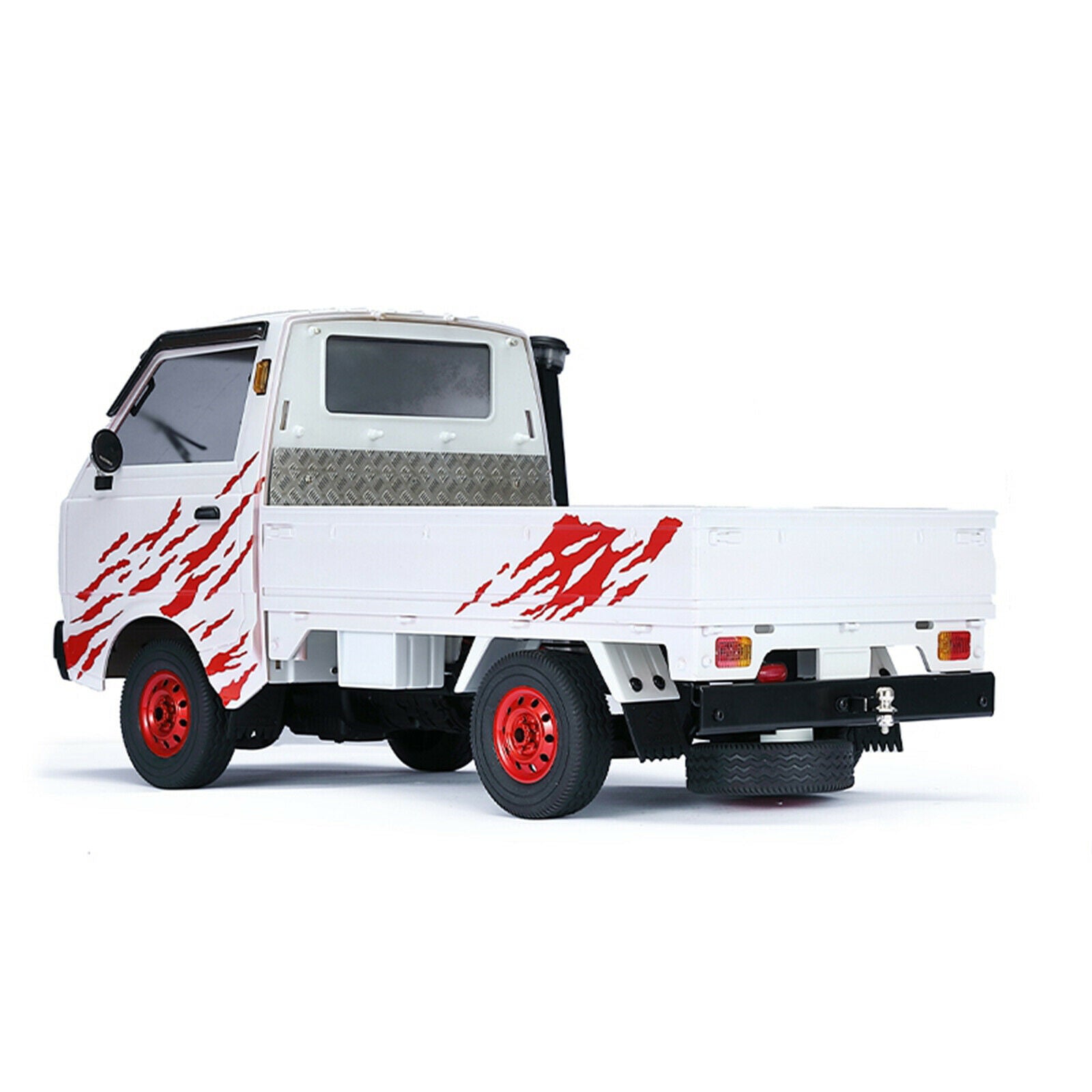 RC CNC Metal Rear Bumper Bull Bar for WPL D12 Pickup Truck RC Car Upgrade