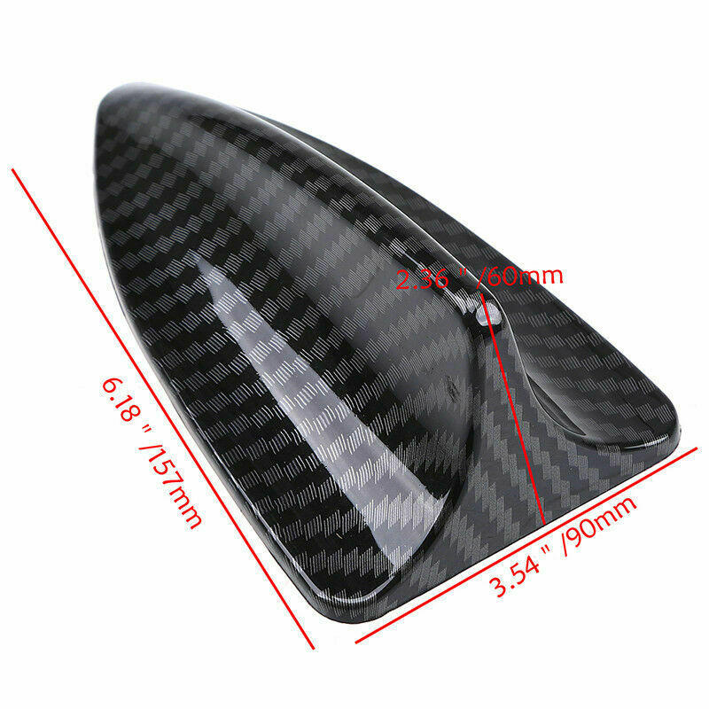 Carbon fiber Style Shark Fin Roof Antenna Car AUTO Decorative Aerial Universal