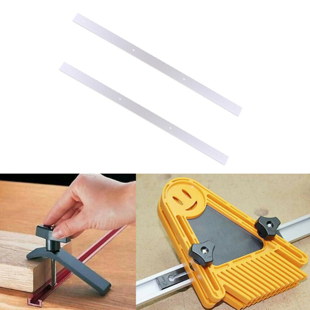 2 Piece 600mm T Rail T Slot Miter Device Slot for Router Table Woodworking