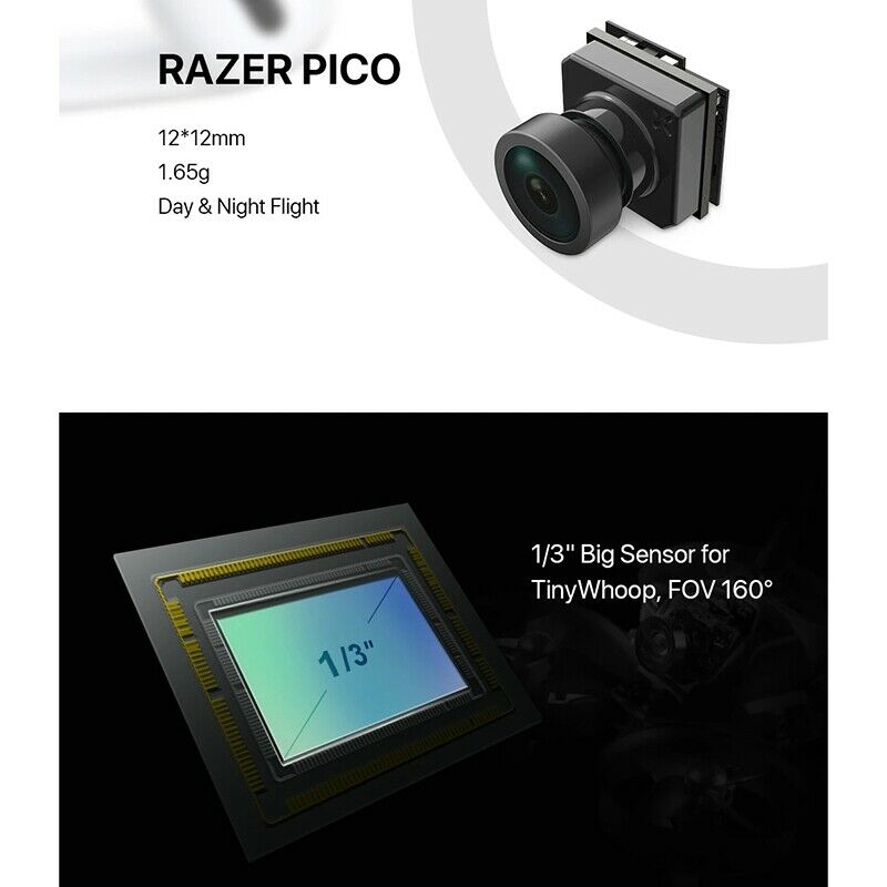 Foxeer Pico Razer 1200Tvl 12X12mm 1/3inch cmos Sensor Mini Fpv Camera cmos 4:3K2