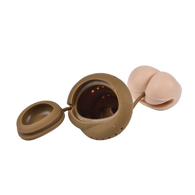 Poo Turd Shape Silicone Tea Strainer Filter Infuser Prank Trick Prop Drin.l8