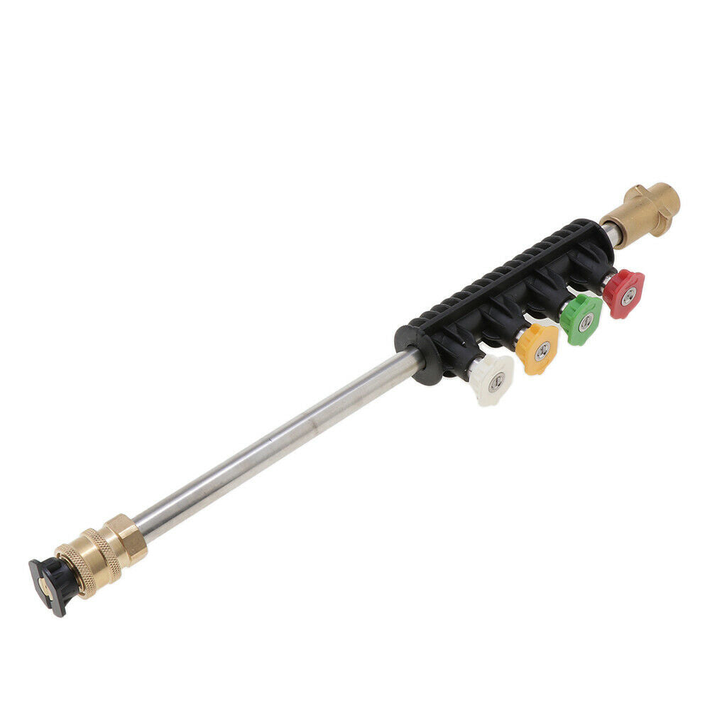 1/4 Inch Plug Power Washer Lance Metal Rod with Spray Nozzle Suitable for
