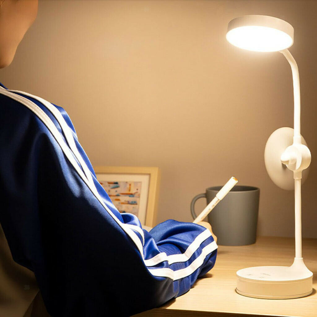LED Desk Lamp Multi-Function Wireless Eye-Caring Table Lamps USB Charging Port