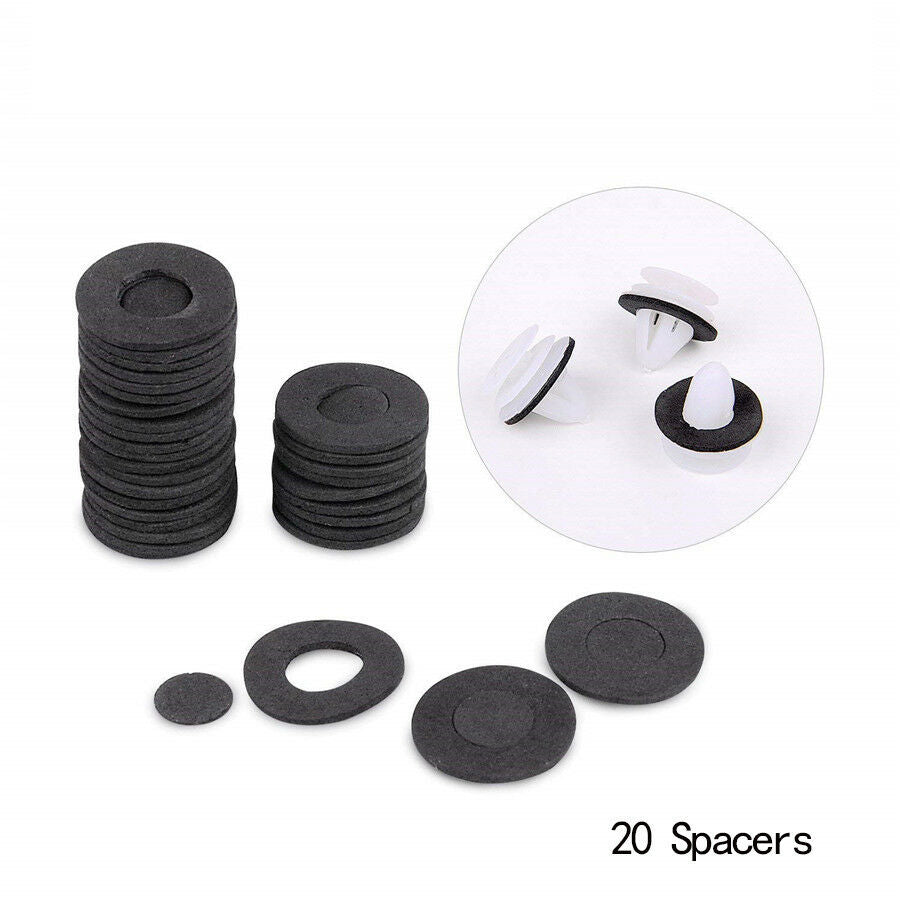 320Pcs Auto Fastener Clips Retainer Rivet Car Bumper Door Panel Fender + Tool