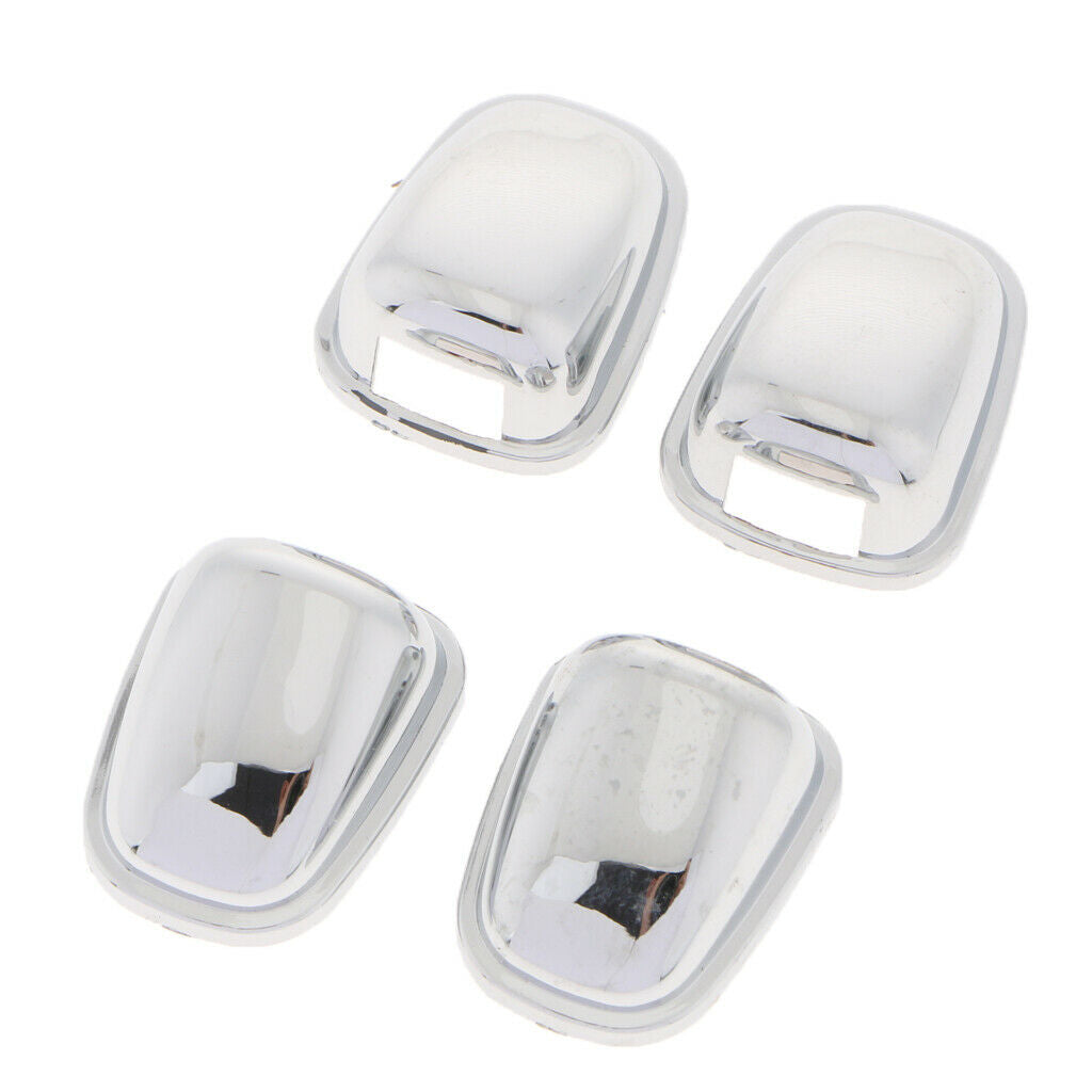Car WindShield Washer Water Spray Jet Nozzle Cover Chrome Protective Case