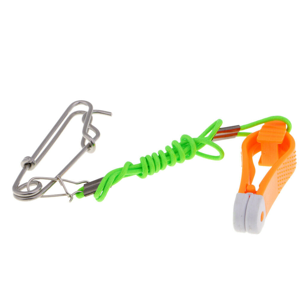 Mini Power Grip Plus Downrigger 17" Leader with Long Line Snaps Orange