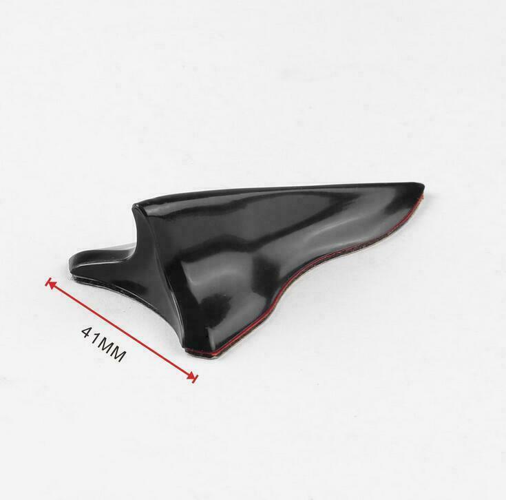 Universal Car Shark Fin Wing Roof Spoiler Kit Vortex Generat Jet Style 10 Pcs PP