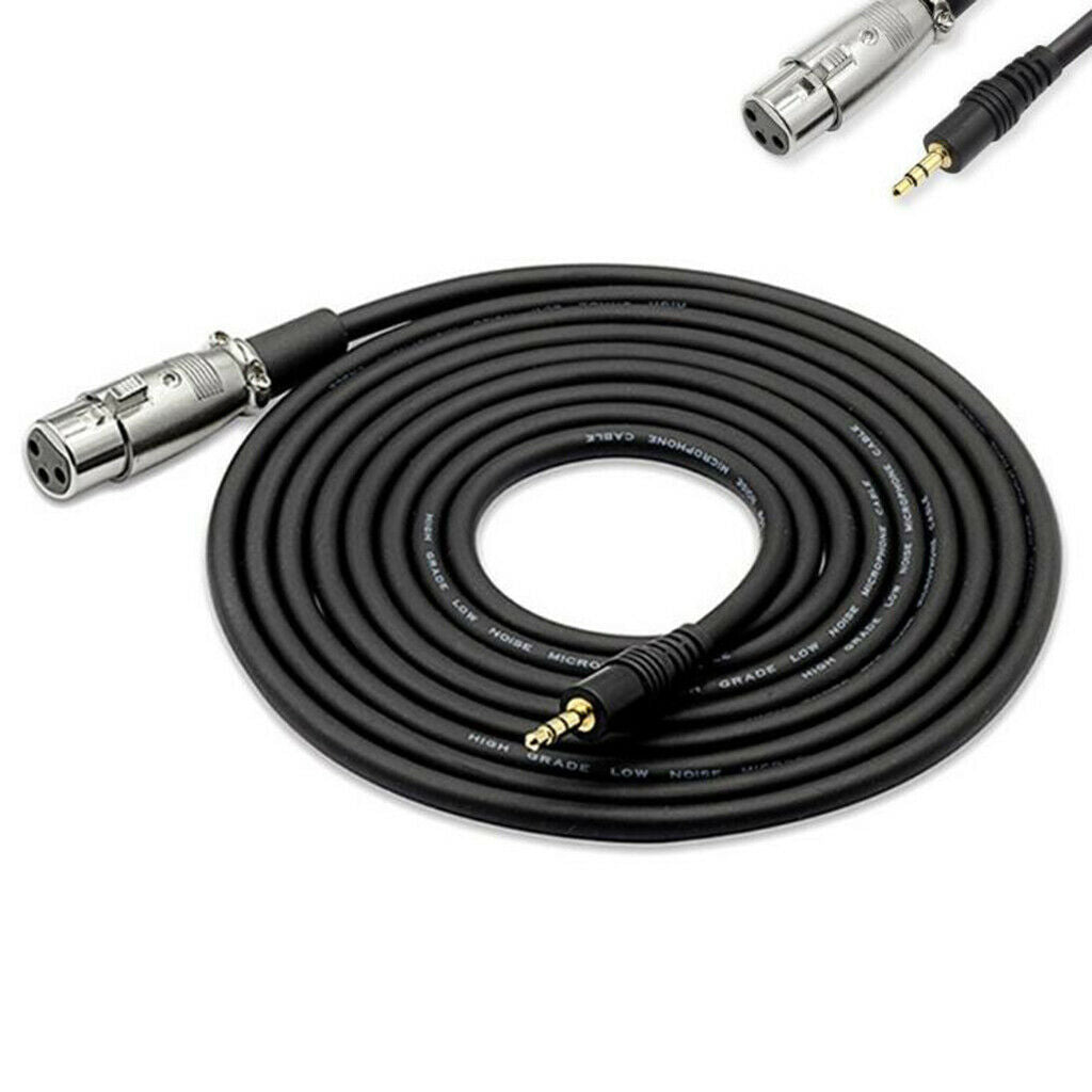 2.5 M 3 Pin XLR Socket to 3.5 Mm 1/8 '' Plug, Plug, 3.5 Mm Socket And
