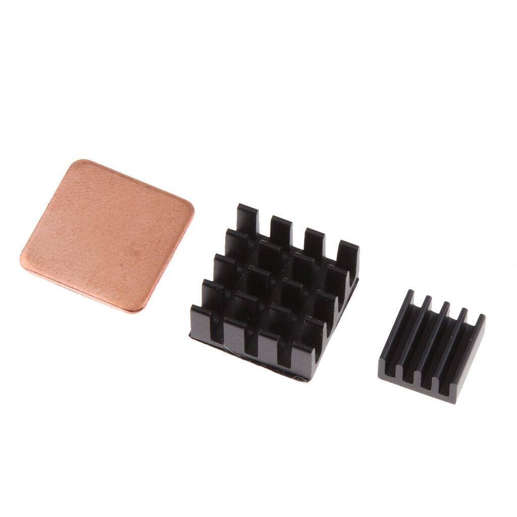 3Pcs Adhesive Aluminum Heatsink Cooling Kit For Raspberry Pi 2/3