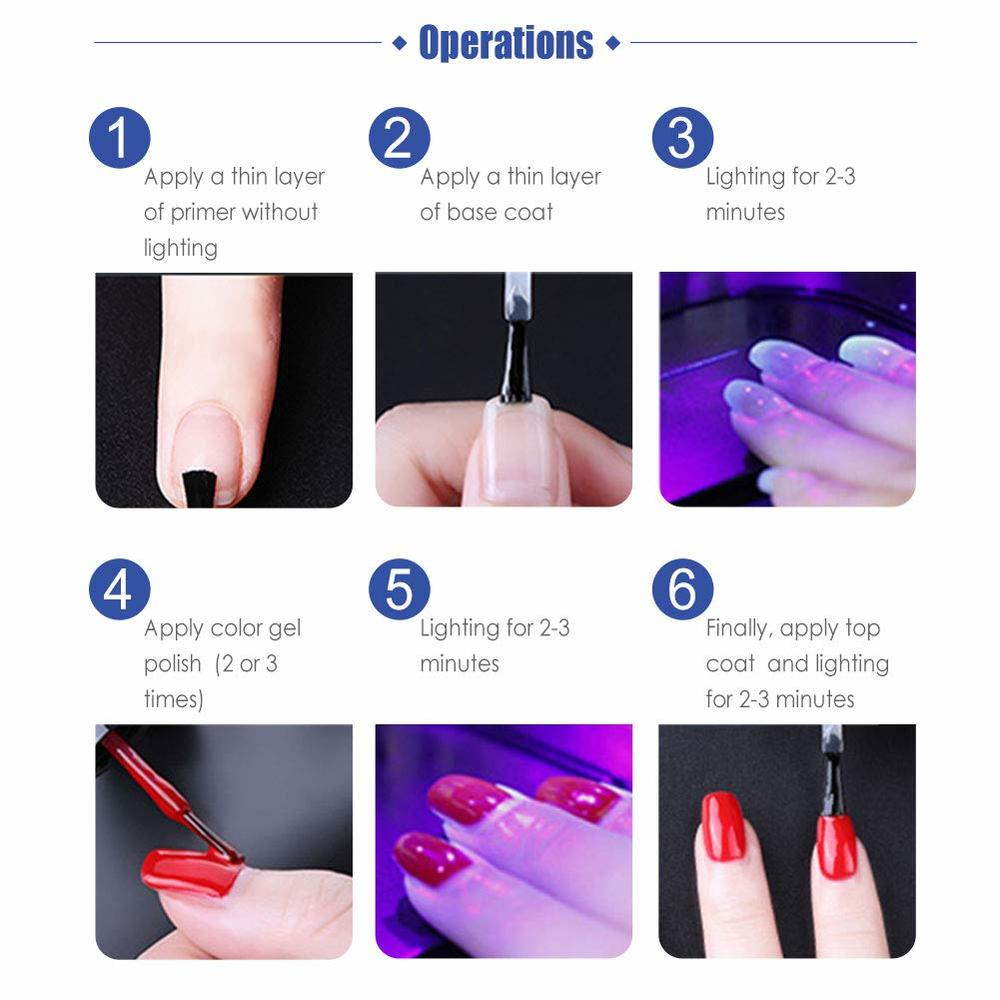 Nail Gel Polish 8ml Disco Top Coat UV Light Soak Off UV LED Nail Lacquer