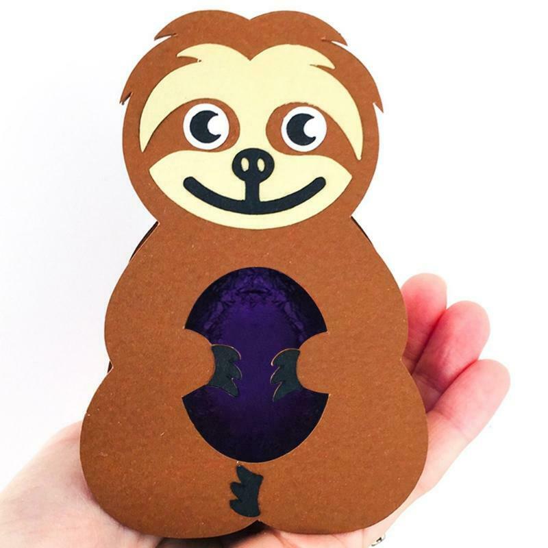 Easter Sloth Box Metal Cutting Dies Stencil Scrapbooking DIY Album Stamp Paper