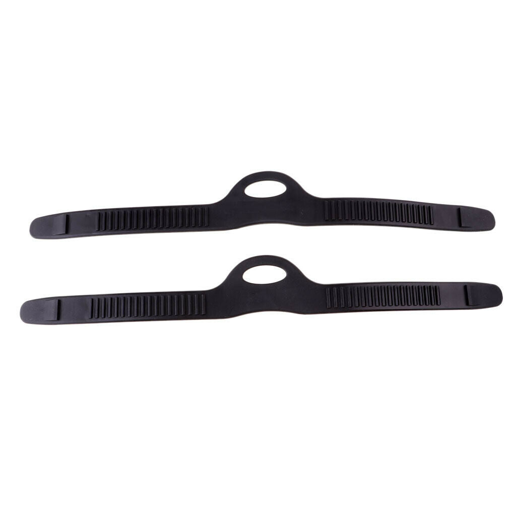 2Pcs Rubber Fin Flippers Strap Swimming Scuba Diving Dive   Accessories L