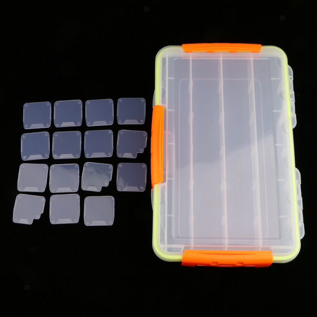 Plastic Fishing Lures Bait Tackle Cell Storage Container Organizer Box Large