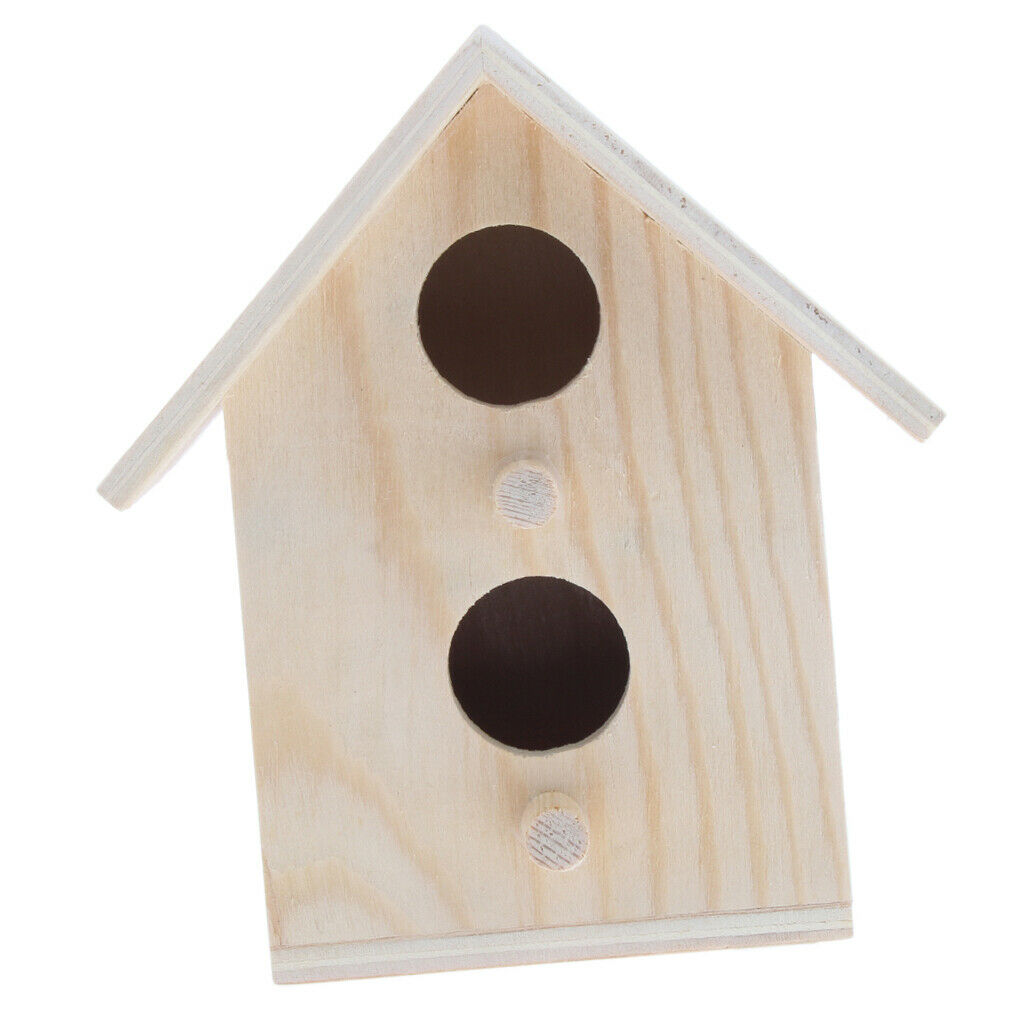 Garden Bird Nest Box Bird House Budgie Wood Breeding Box forLovebirds,Parrotlets