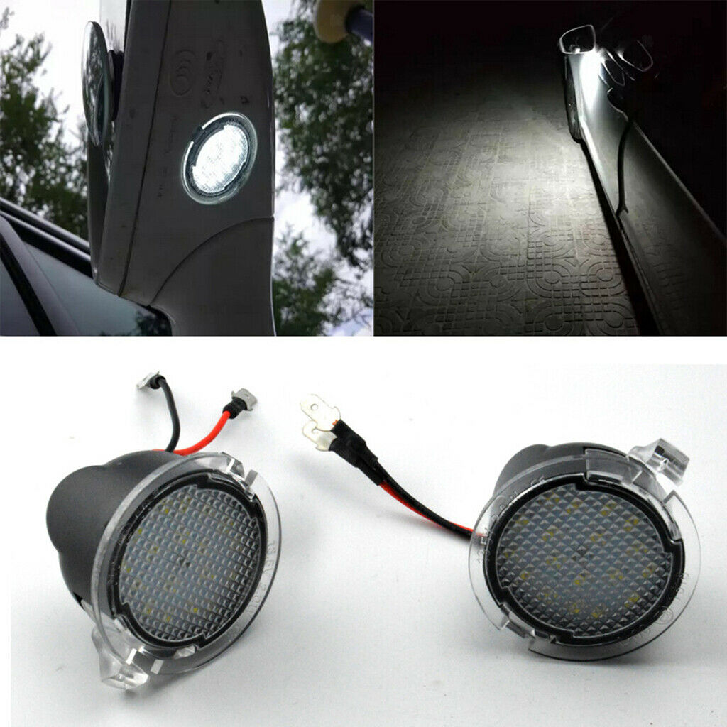 2PCS 6500K 18LED Side Mirror Puddle Light fits For Ford F-150 Explorer 11-18