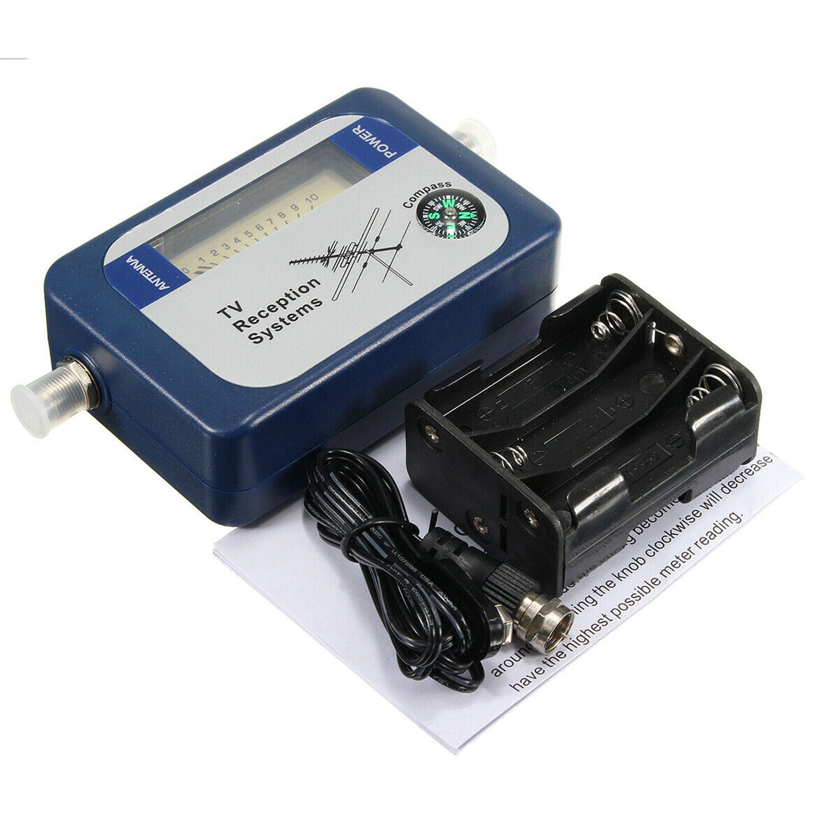 Mini TV Antenna DVB-T Digital Finder Aerial Terrestrial Signal Strength Meter SG