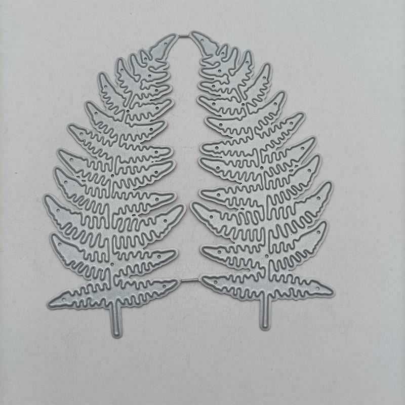 Double Long Leaf Carbon Steel Cutting Dies DIY Scrapbooking Photo Album Making