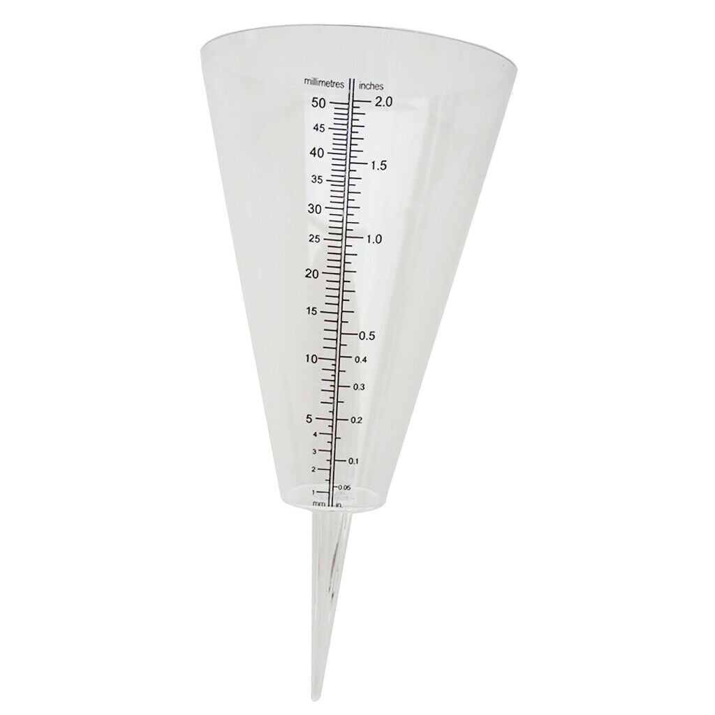 6pcs Plastic Rain Gauge Cone Cone Rain Gauge For Precipitation Capacity 2