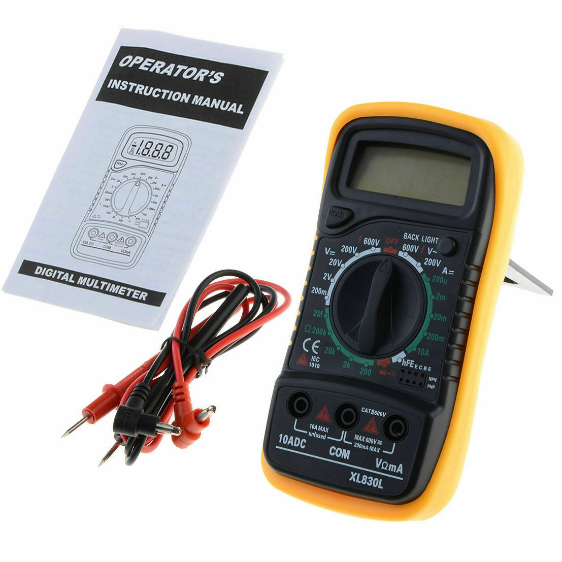 Digital Multimeter XL-830L LCD Voltmeter Ammeter Ohmmeter OHM VOLT Tester Meter