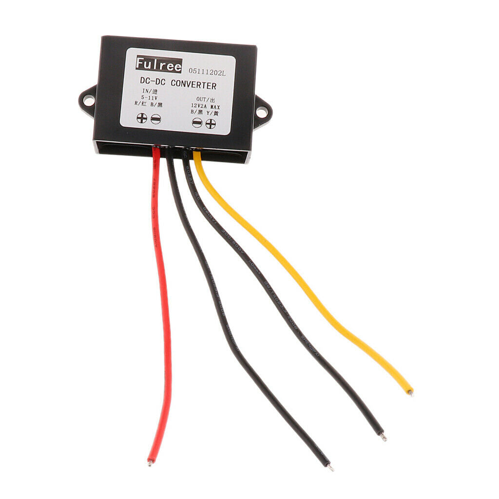 Voltage Booster Power DC Converter Regulator 5V(5-11V) Step up to 12V 2A 24W