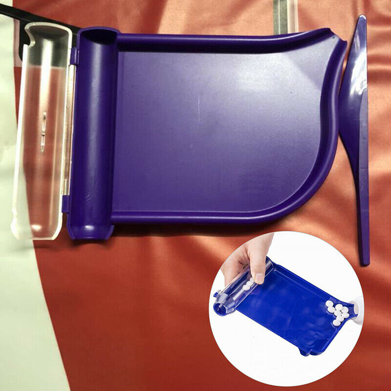 Pill Counting Tray Durable Counting Tray Pill Cutter Dispense Pill with SpatBDA