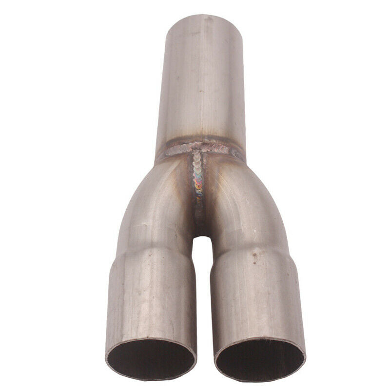 2-1 Stainless Steel Exhaust Merge Collector Dual 1.5" Inlet Single 1.75" Outlet